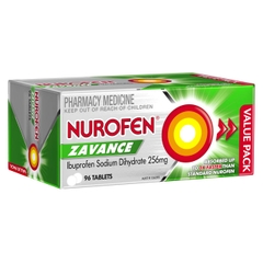 Viên uống giảm đau nhanh Nurofen Zavance Ibuprofen 256mg Fast Pain Relief