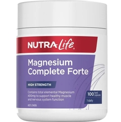 Viên uống bổ sung Magie liều cao Nutra-Life Magnesium Complete Forte