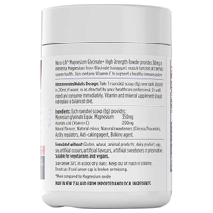 Bột Magie hỗ trợ cơ bắp và thần kinh Nutra-Life Magnesium Glycinate+ High Strength Powder
