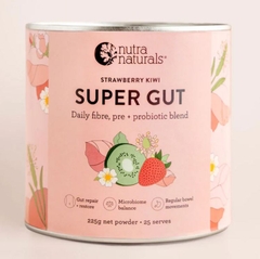 Bột hỗ trợ tiêu hóa và vi sinh đường ruột Nutra Naturals Super Gut Strawberry Kiwi