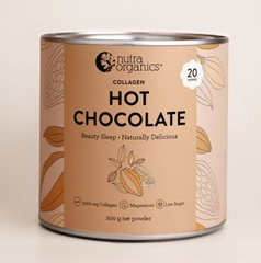 Bột Socola nóng hỗ trợ ngủ sâu và đẹp da Nutra Organics Collagen Hot Chocolate
