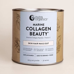 Collagen Đẹp da tóc móng Nutra Organics Marine Collagen Beauty Skin, Hair, Nails + Gut