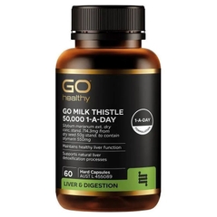 Viên uống thải độc gan Go Healthy Milk Thistle 50000mg 1 A Day 60 Viên