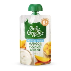 Sữa chua hữu cơ cho bé vị chuối dâu Only Organic Yoghurt Brekkie 120g