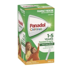 Siro giảm đau hạ sốt Panadol Children 1-5 tuổi vị cam