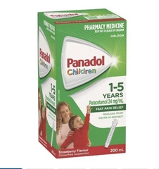 Siro giảm đau hạ sốt Panadol Children 1-5 tuổi vị dâu