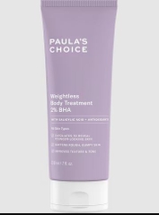 Kem dưỡng thể Paula's Choice Weightless Body Treatment with 2% BHA 210ml