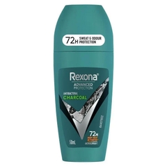 Lăn khử mùi than hoạt tính cho nam Rexona Men Advanced Antiperspirant Roll On Antibacterial Charcoal 50ml