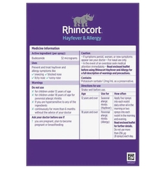 Xịt viêm mũi dị ứng Rhinocort Original Hayfever & Allergy Nasal Spray