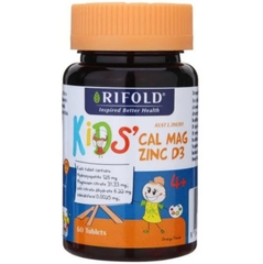 Viên uống Rifold Kids Cal Mag Zinc D3 vị cam 60 viên
