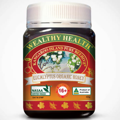 Mật ong hữu cơ Wealthy Health Eucalyptus Organic Honey 500g