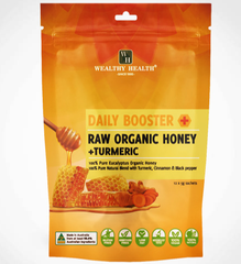 Mật ong Wealthy Health Daily Booster Raw Organic Honey + Turmeric 5g x 12 gói