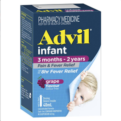 Thuốc giảm đau, hạ sốt cho trẻ Advil Infant 3 Months - 2 Years Pain & Fever Drops 40ml