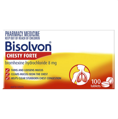 Viên uống tiêu đờm mạnh Bisolvon Chesty Forte Cough