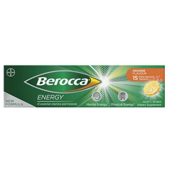 Viên sủi Berocca Energy Vitamin B & C Orange Effervescent 15 viên
