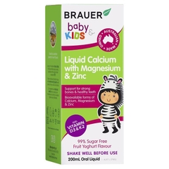 Siro Brauer Baby Kids Liquid Calcium with Magnesium & Zinc 200ml