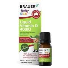 Siro Brauer Baby Kids Liquid Vitamin D 400IU của Úc 10ml