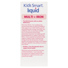 Sắt nước cho bé Nature's Way Multi + Iron Liquid Kids Smart 200ml