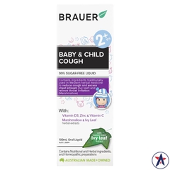 Siro ho Brauer Baby & Child Cough cho bé trên 2 tuổi 100ml