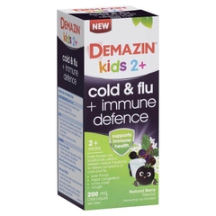Siro Demazin Kids Cold & Flu + Immune Defence Natural Berry 200ml