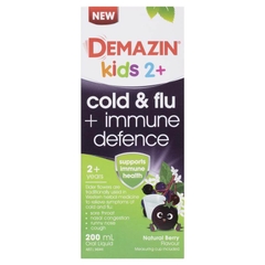 Siro Demazin Kids Cold & Flu + Immune Defence Natural Berry 200ml