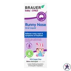 Siro trị sổ mũi dành cho trẻ Brauer Baby Child Runny Nose 100 ml