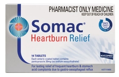 Viên uống giảm ợ nóng Somac Heartburn Relief 20mg EC