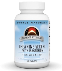 Viên uống hỗ trợ thư giãn thần kinh, giảm căng thẳng Source Naturals Serene Science Theanine Serene With Magnesium