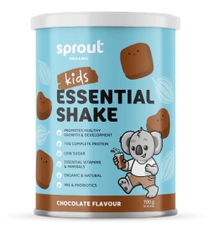Bột đạm thực vật hữu cơ Sprout Organic kids Essential Shake vị Chocolate 700g