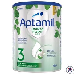Sữa Aptamil Dairy & Plant Blend số 3 Toddler 900g cho trẻ trên 1 tuổi