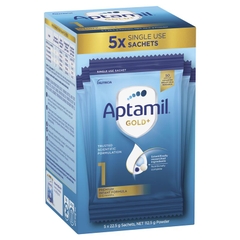 Sữa bột gói Aptamil Gold số 1 Pronutra (21g x 5 gói) (0-6 tháng)