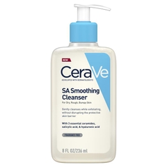 Sữa rửa mặt cho da thô ráp & nhạy cảm CeraVe SA Smoothing Cleanser 236ml