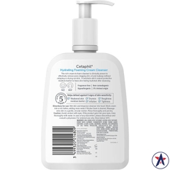 Sữa rửa mặt tạo bọt mịn Cetaphil Hydrating Foaming Cream Cleanser 473ml