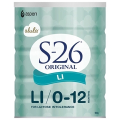 Sữa S26 Original Alula L.I Lactose Intolerance 900g (0-12 tháng)