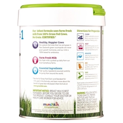 Sữa Munchkin Grass Fed số 1 Milk Based Infant 730g (0-6 tháng)