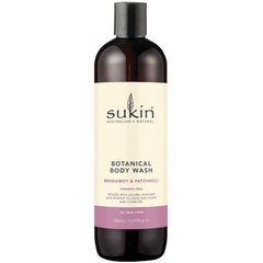 Sữa tắm thảo mộc Sukin Botanical Bergamot & Patchouli Body Wash 500ml