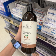 Sữa tắm dưỡng ẩm dịu nhẹ Sukin Botanical Body Wash Coconut Bliss 1 lít