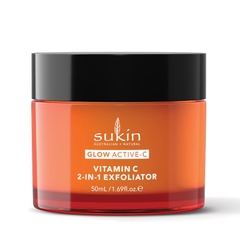 Kem tẩy da chết Sukin Glow Active-C Vitamin C 2 in 1 Exfoliator 50ml