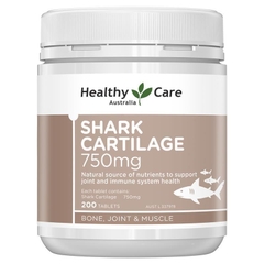 Sụn vi cá mập Úc Healthy Care Shark Cartilage 750mg 200 viên