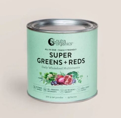 Bột rau củ Nutra Organics Super Greens + Reds Tăng miễn dịch và năng lượng