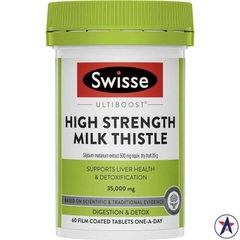 Swisse High Strength Milk Thistle thải độc gan 60 viên