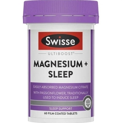 Viên uống hỗ trợ giấc ngủ Swisse Ultiboost Magnesium + Sleep