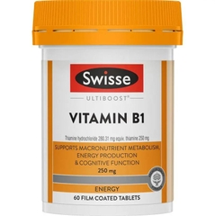 Viên uống Swisse Ultiboost Vitamin B1 250mg 60 viên