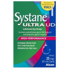 Dung dịch nhỏ mắt bôi trơn không chứa chất bảo quản Systane Ultra Lubricant Eye Drops Preservative Free