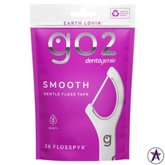 Tăm chỉ nha khoa GO2 Dentagenie Smooth Flosspyx Mint 36 cái