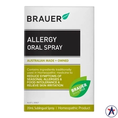 Thuốc xịt giảm dị ứng Brauer Allergy Relief Oral Spray 20ml