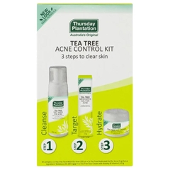 Bộ chăm sóc da mụn Thursday Plantation Tea Tree Clear Skin Acne Control Pack
