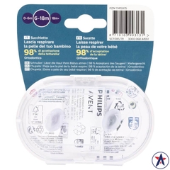 Ti giả Avent Ultra Air Soother Deco Mixed cho bé từ 6 đến 18 tháng