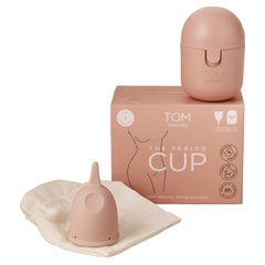 Cốc nguyệt san TOM Organic Size 1 kèm hộp tiệt trùng tiện dụng