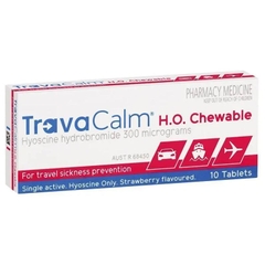 Viên nhai chống say tàu xe Travacalm Travel Sickness HO 10 viên